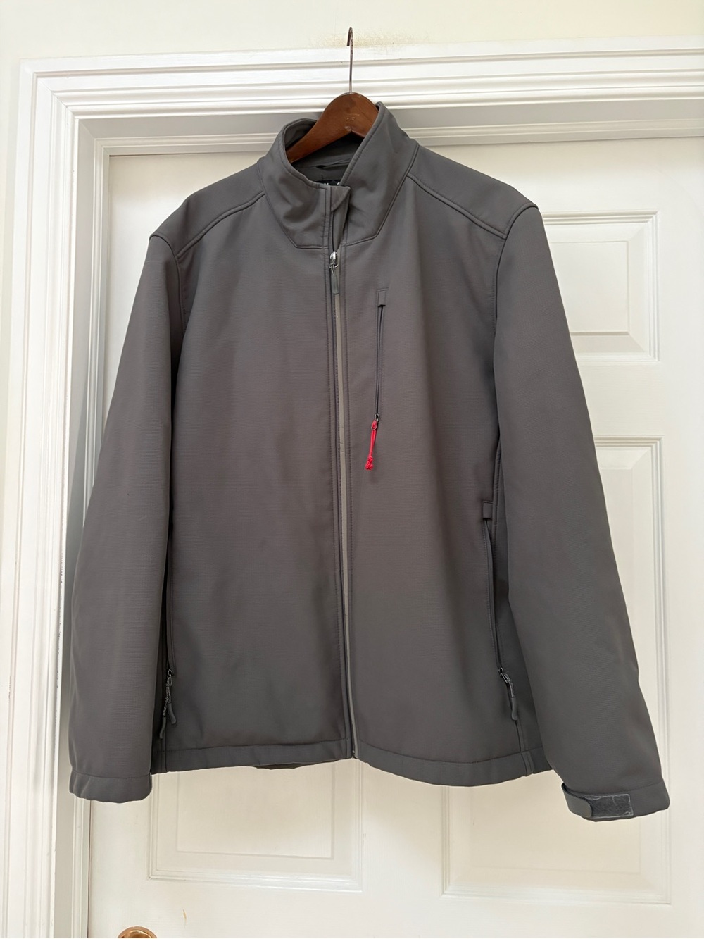 Kirkland Signature Men's Gray Lightweight Softshell Jacket men’s plus size